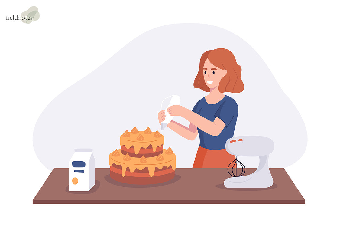 An illustration of Cake Decorating