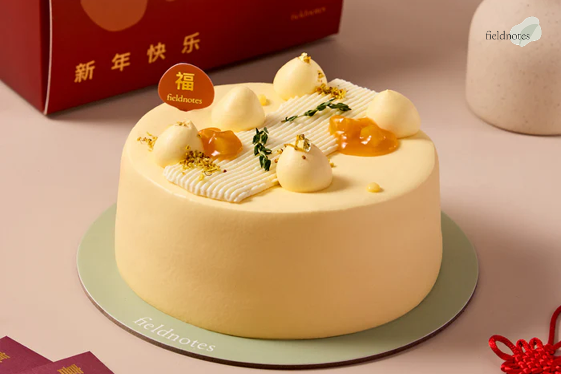 fieldnote's Golden Citrus Mango Yuzu Cake CNY Exclusive.