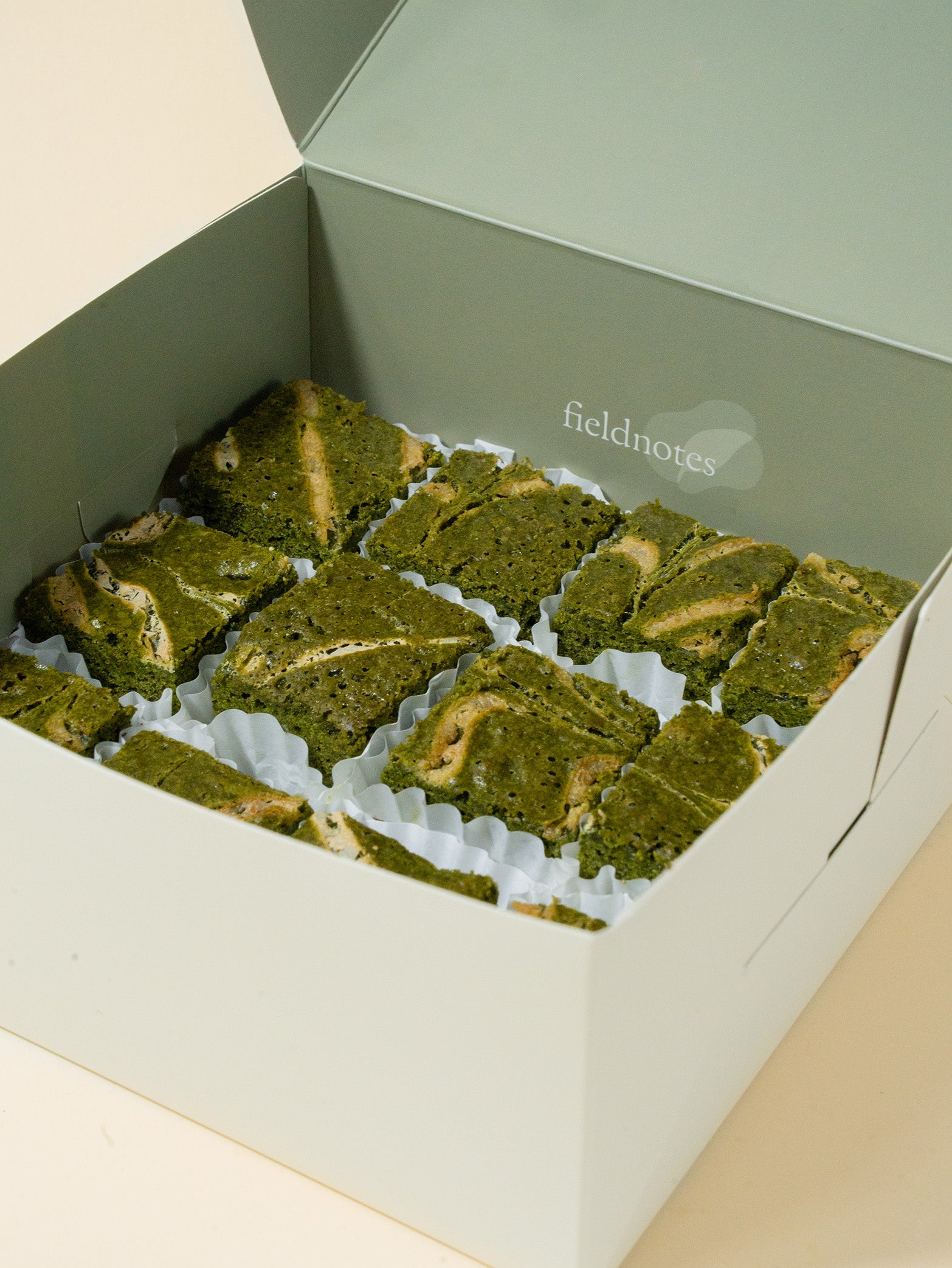 Matcha White Chocolate Brownies