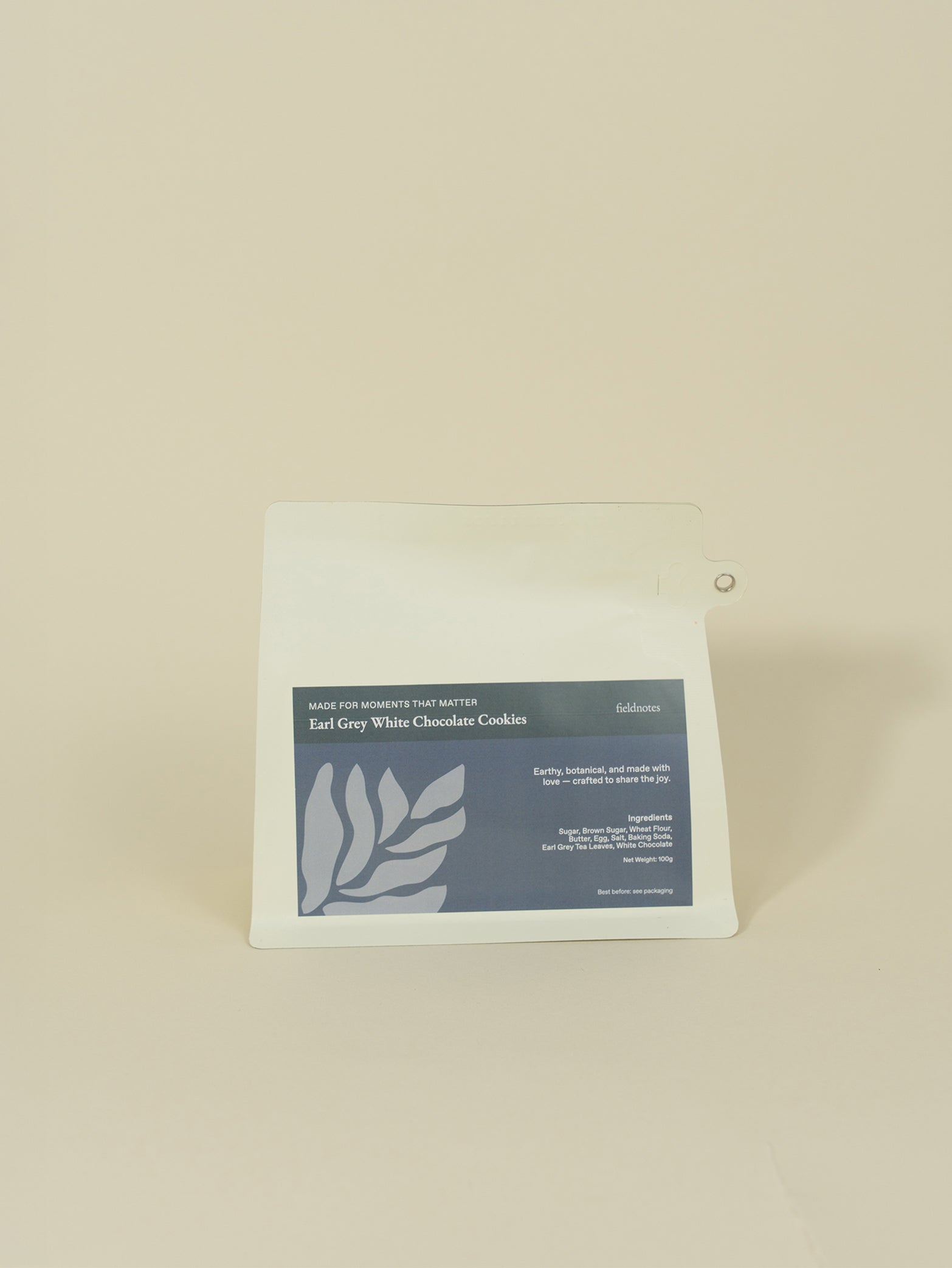 Earl Grey White Chocolate Cookies (Cream Pouch)