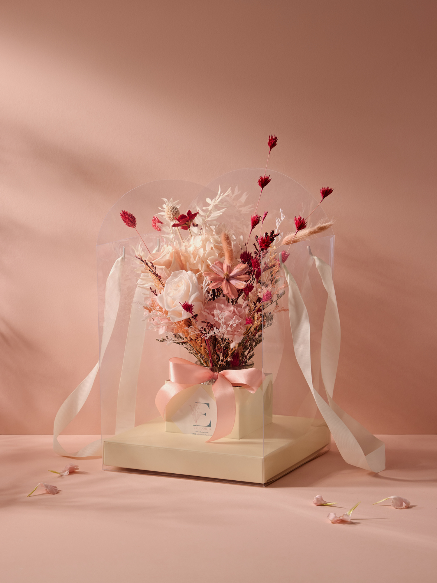 Quiet Embrace 15CM Cake & Flowers Bundle