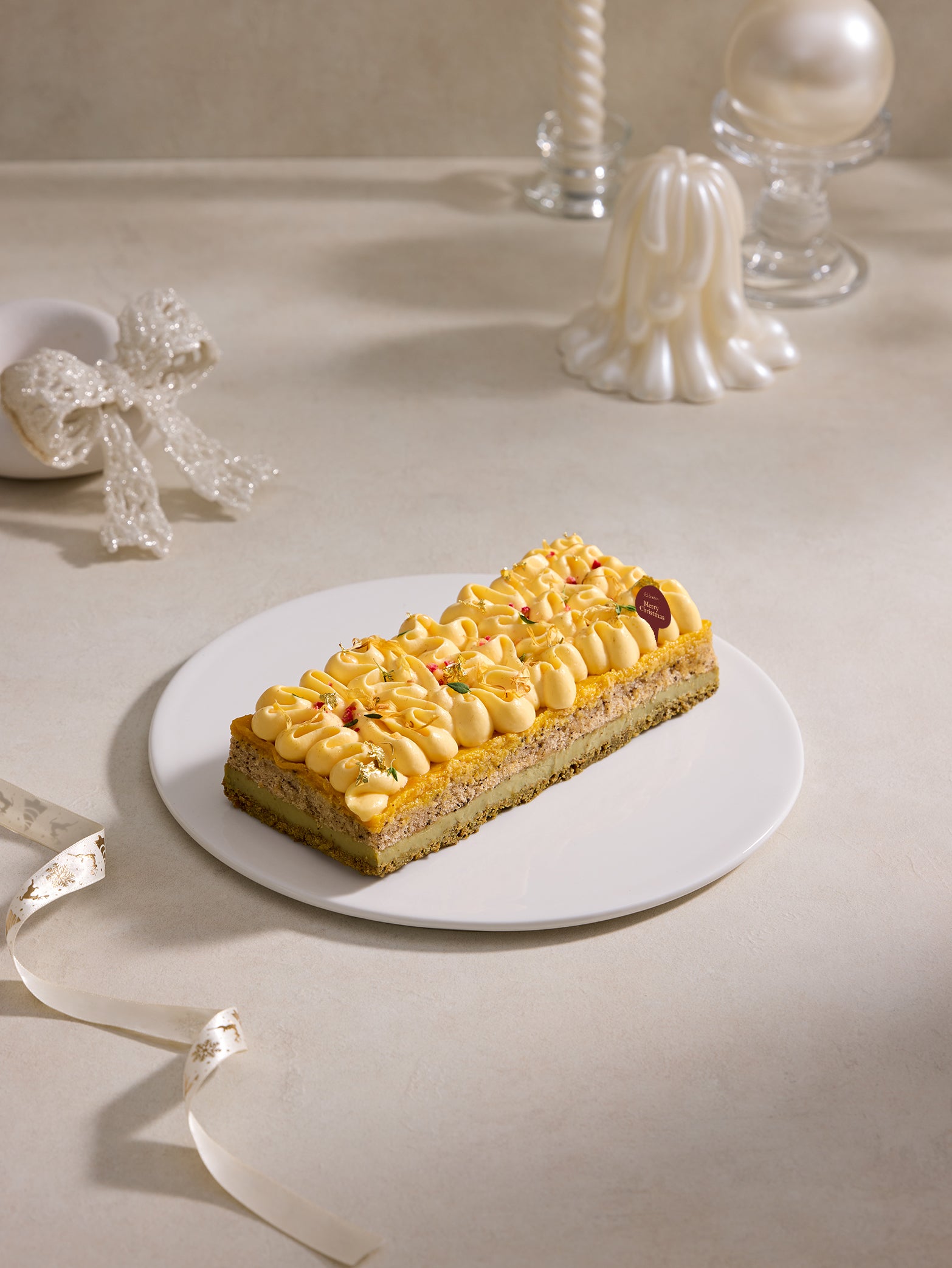 Jasmine Mango Log Cake | Christmas Exclusive
