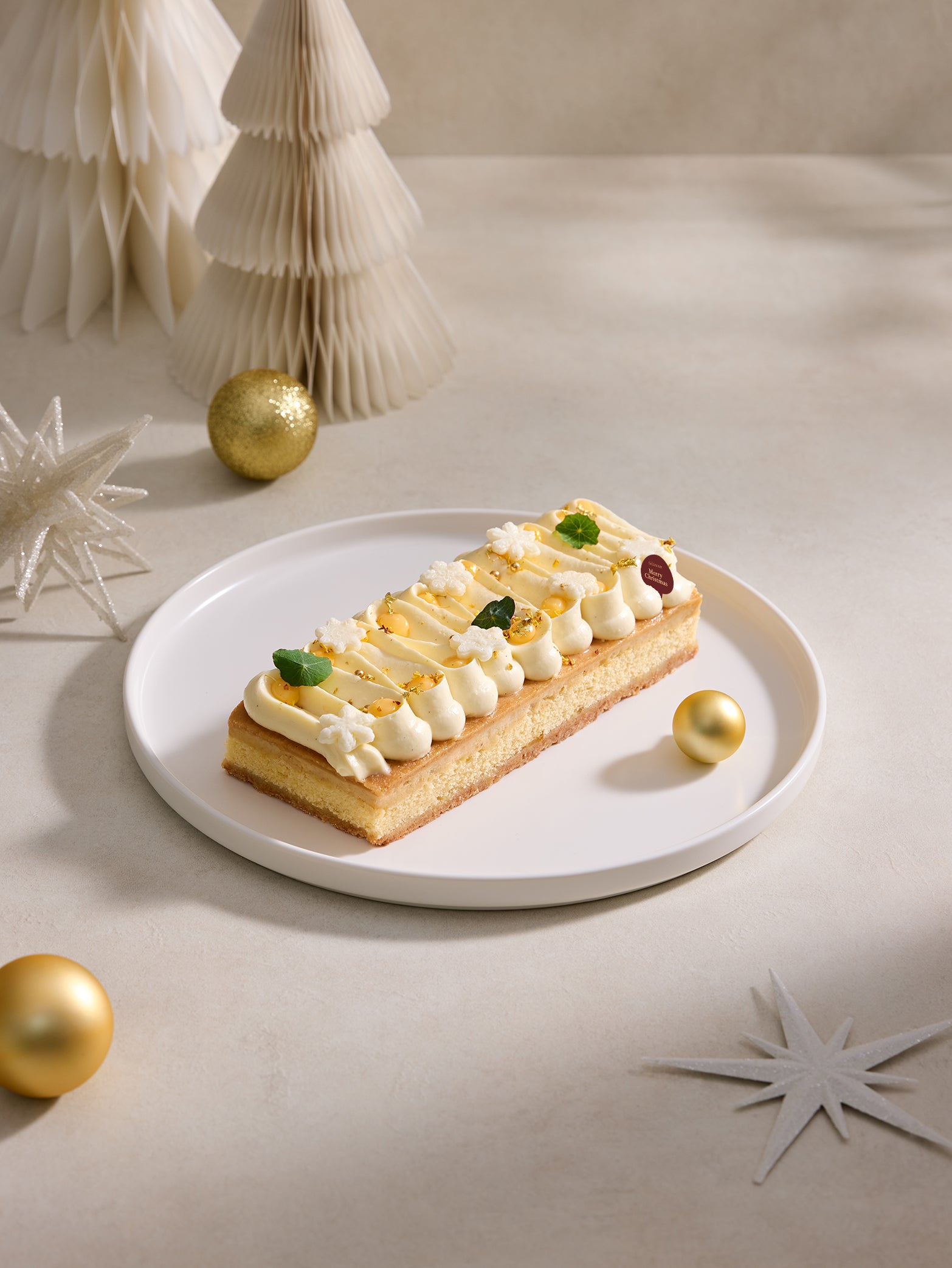 Yuzu Cashew Log Cake | Christmas Exclusive