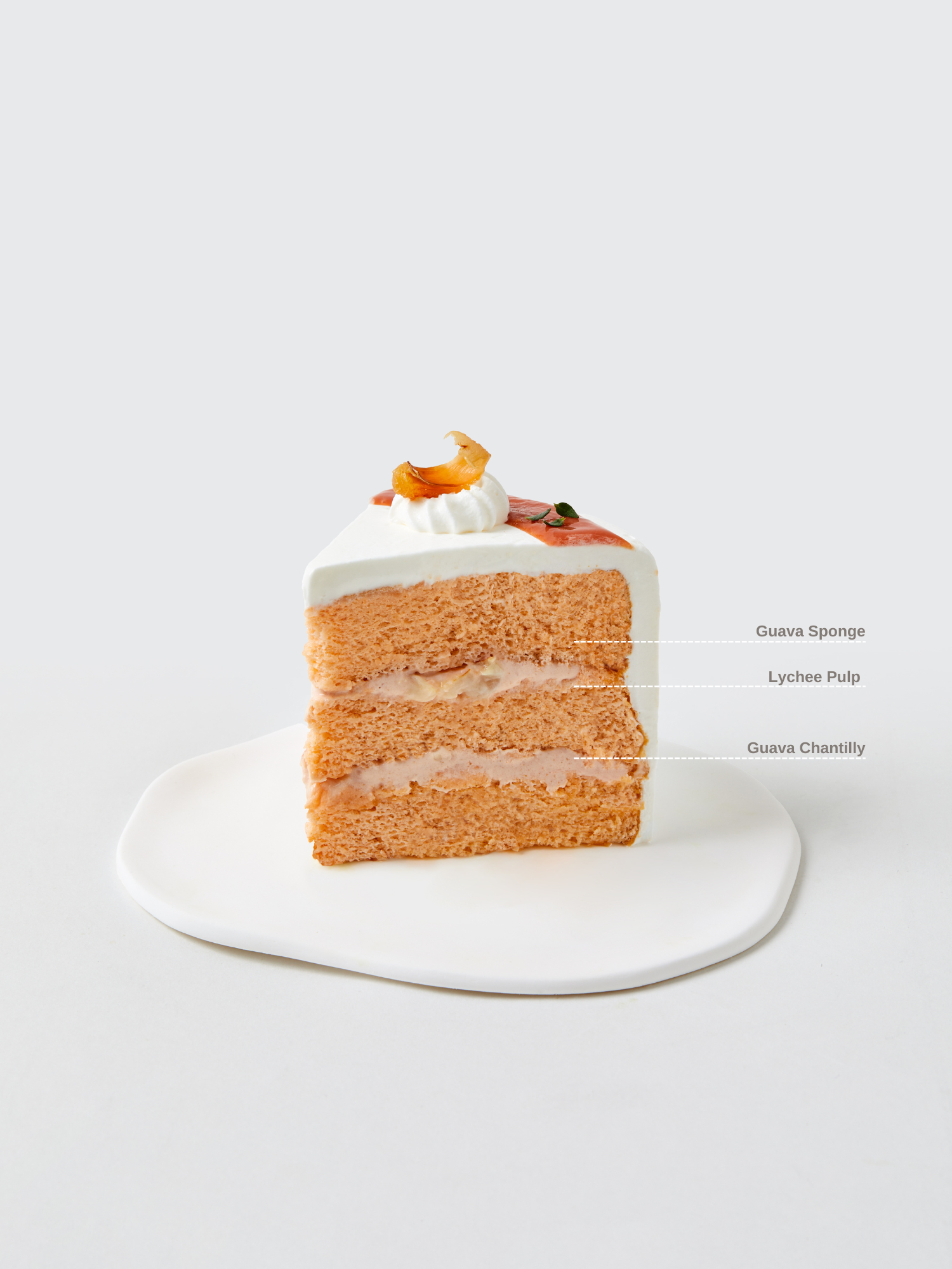 Guava Lychee Fresh Cream Cake | Fieldnotes Singapore