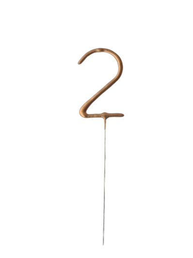 Gold Sparkler Number Candles 0 to 9