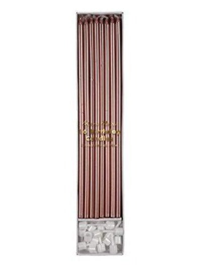 Meri meri rose gold Long candles