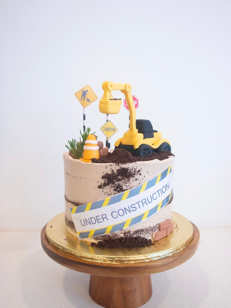 Under Construction Cake | Cakes. Sweets. Dessert Bars- Zee & Elle