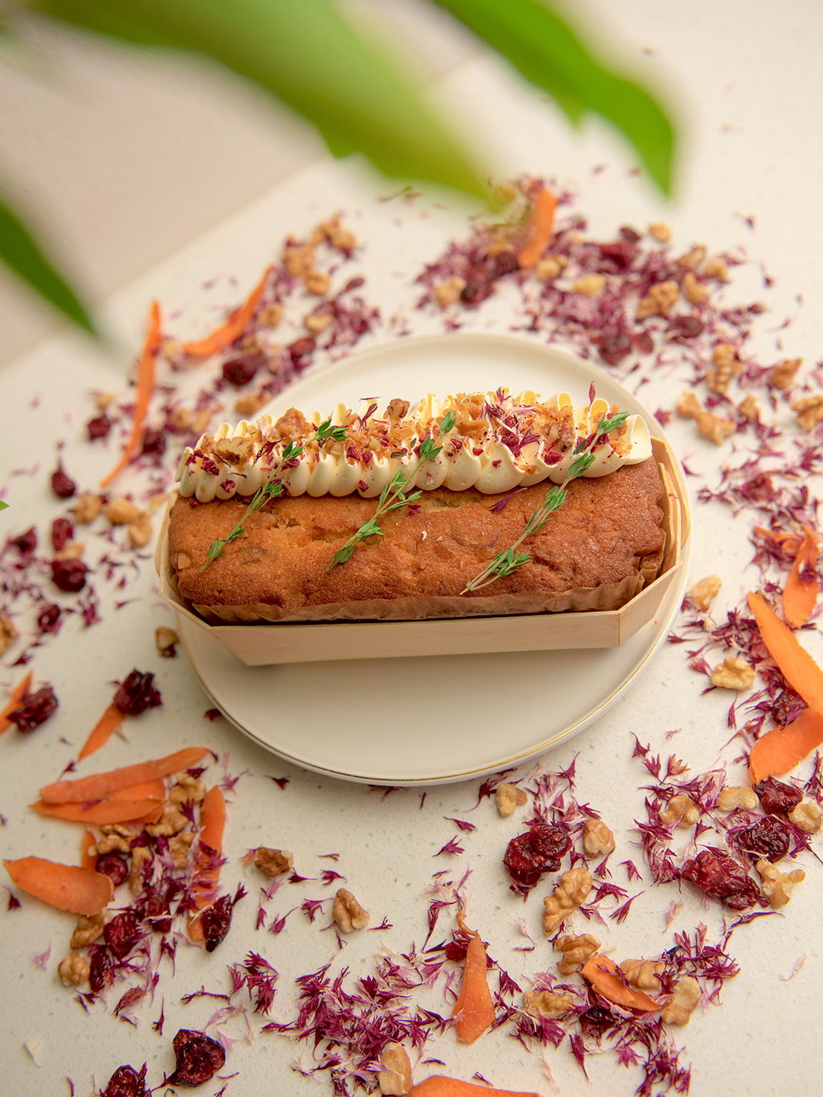 carrot fruit cake loaf -whole