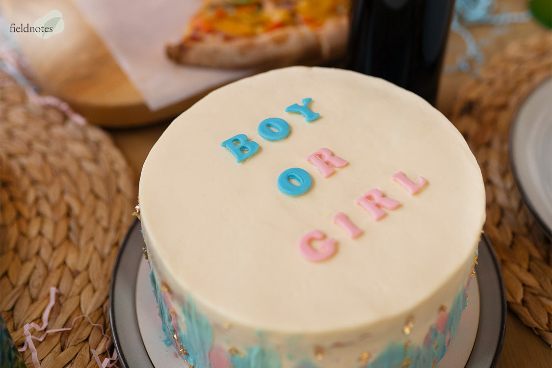 A Gender Reveal Cake Surprise Party