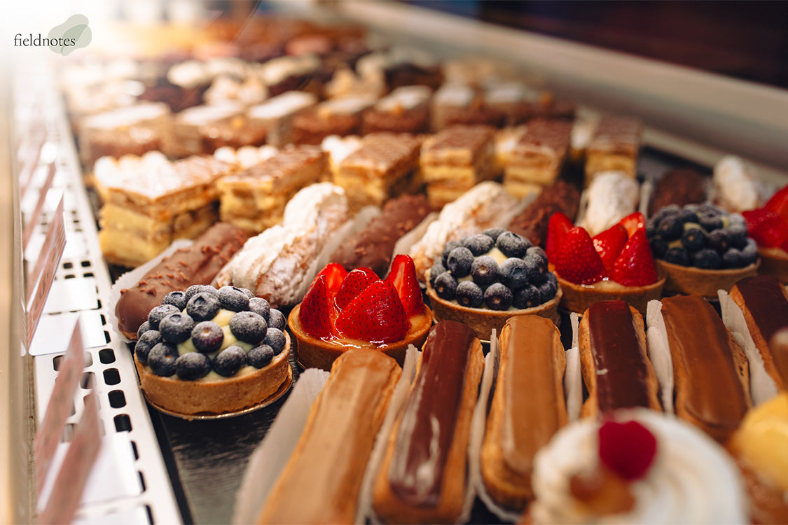 Tarts and Pastries on display