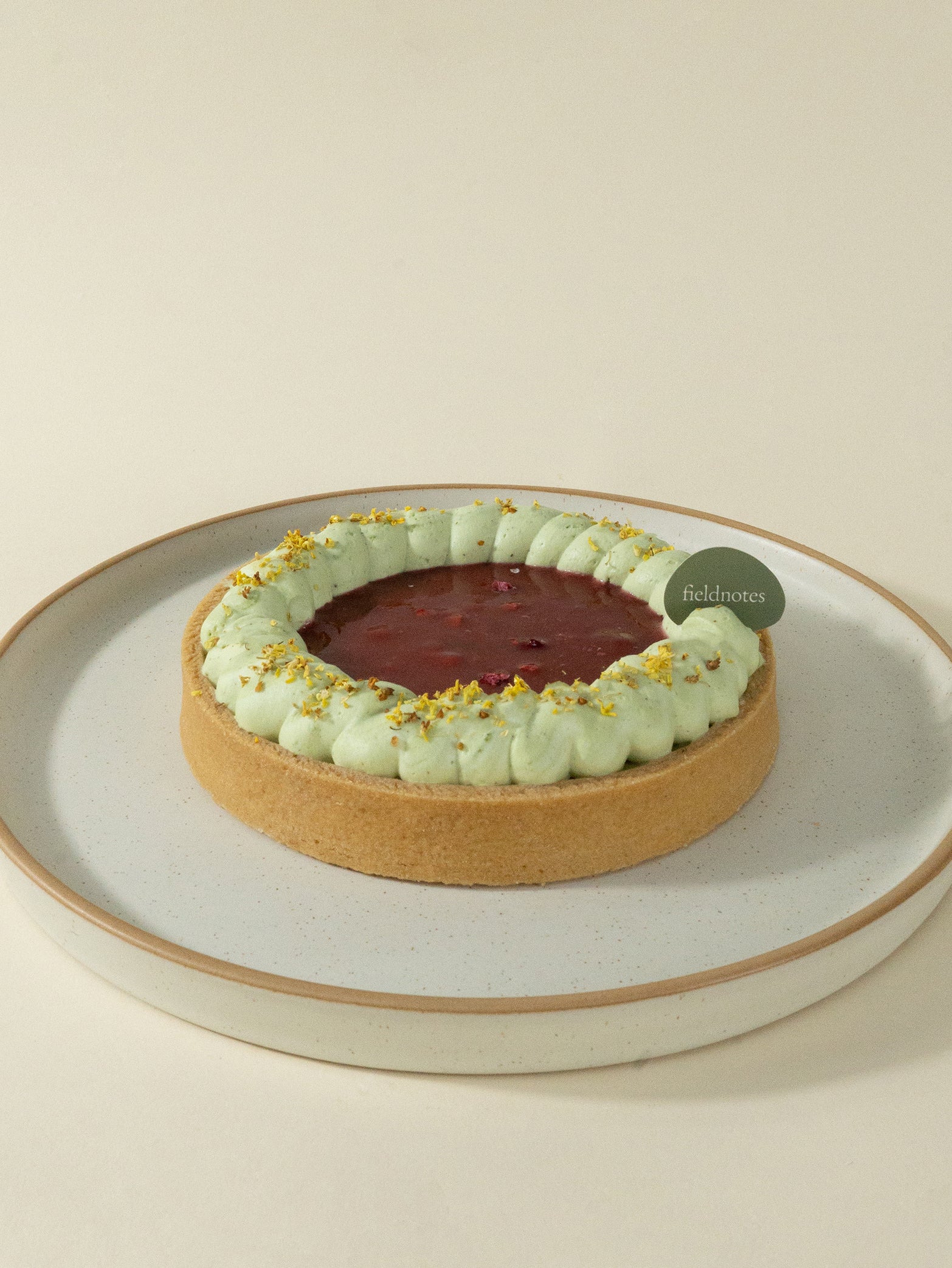 Raspberry Pistachio Tart