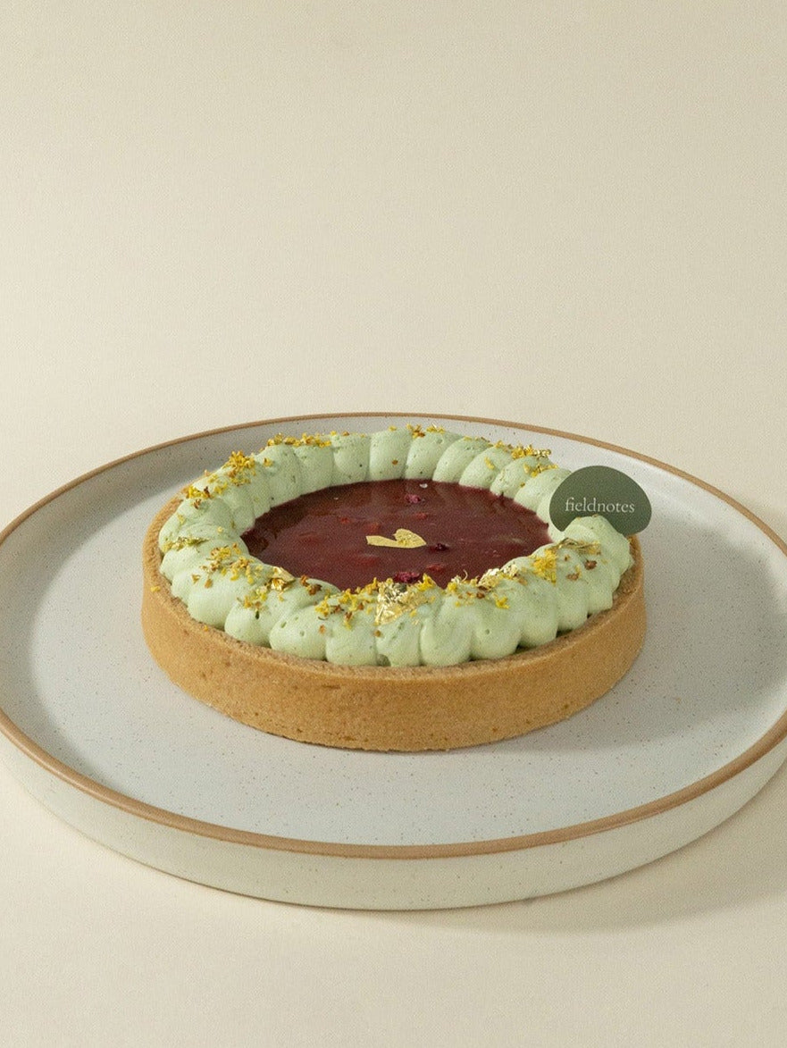 Raspberry Pistachio Tart (Whole)