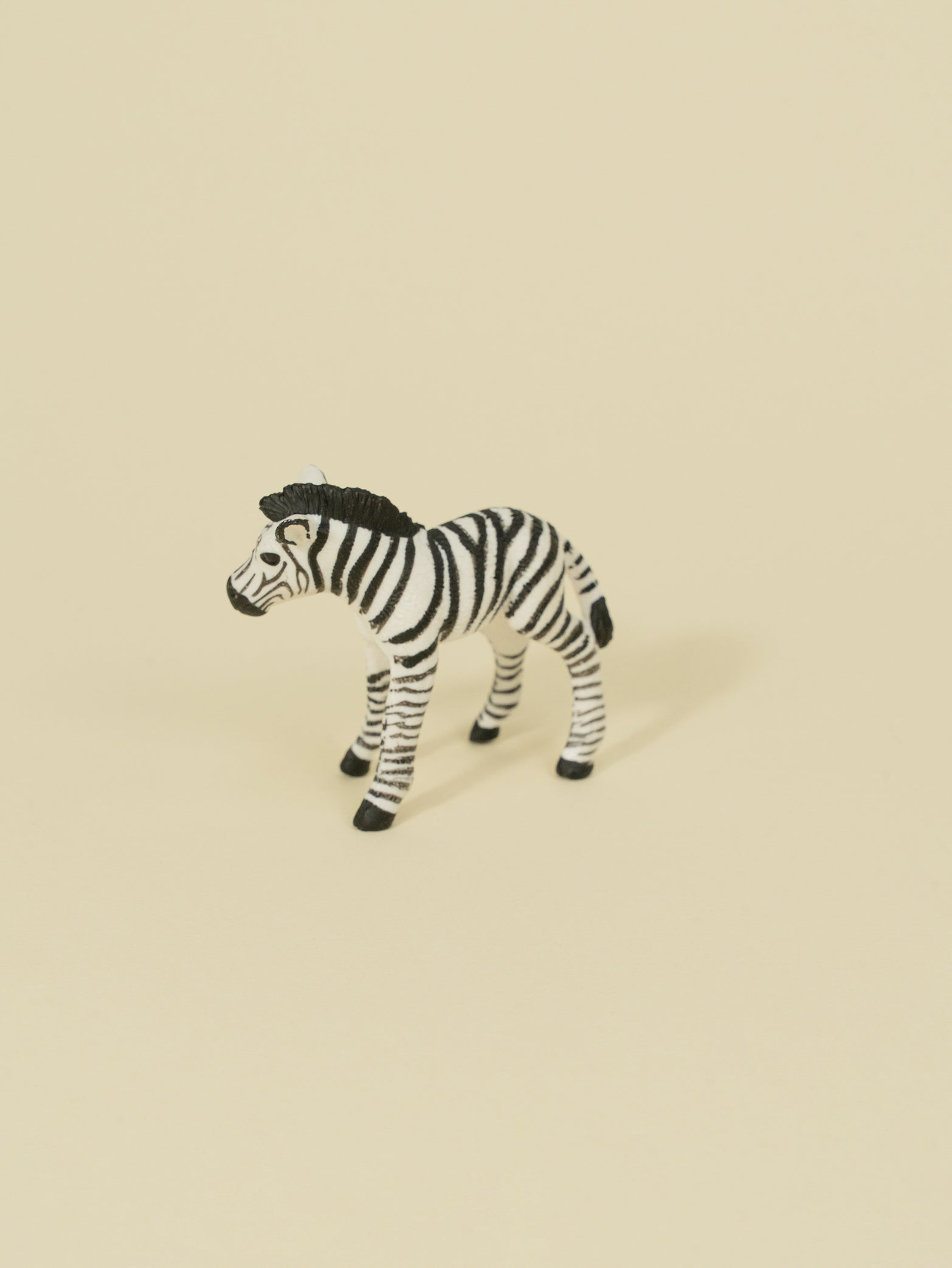 Minimalistic Toy Zebra Cake Topper