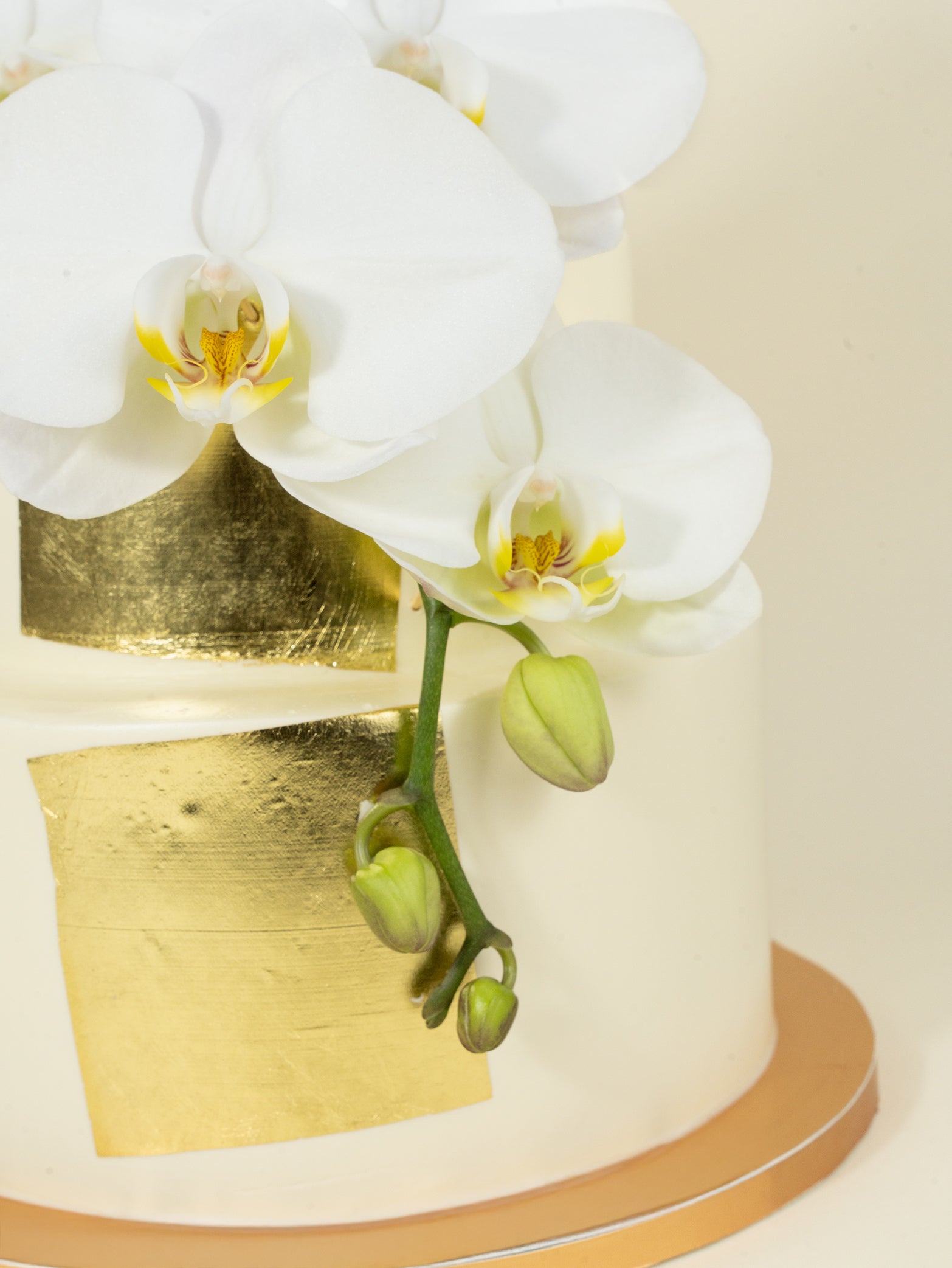 [5 days in advance] Gold Orchid Cake