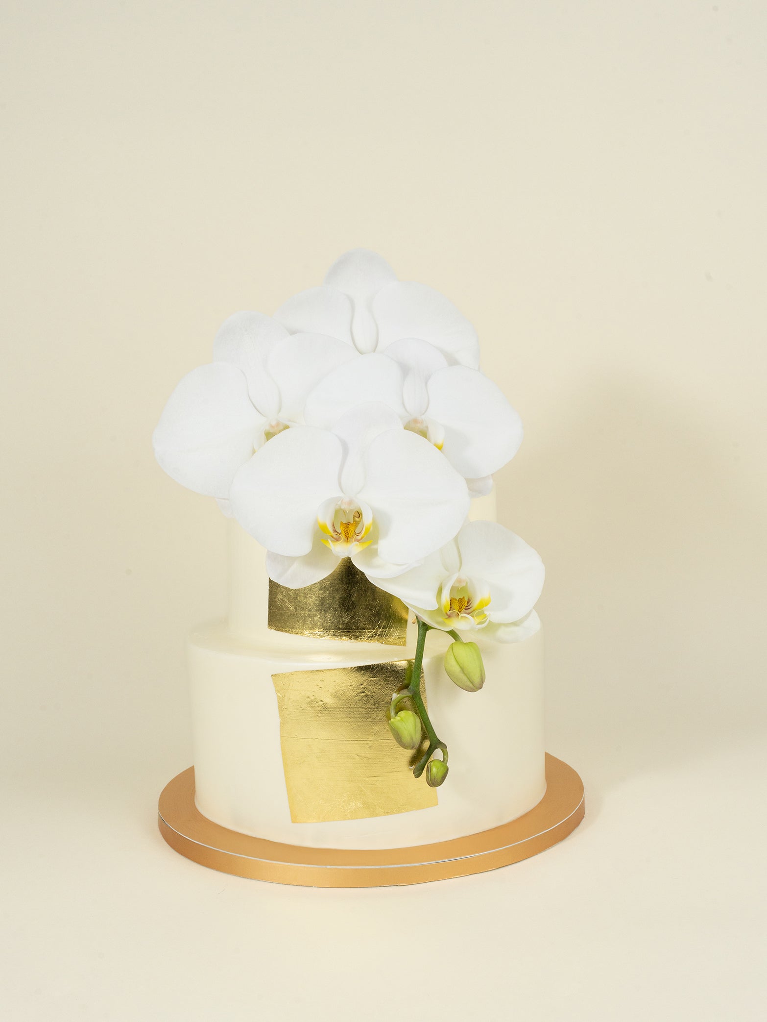 [5 days in advance] Gold Orchid Cake