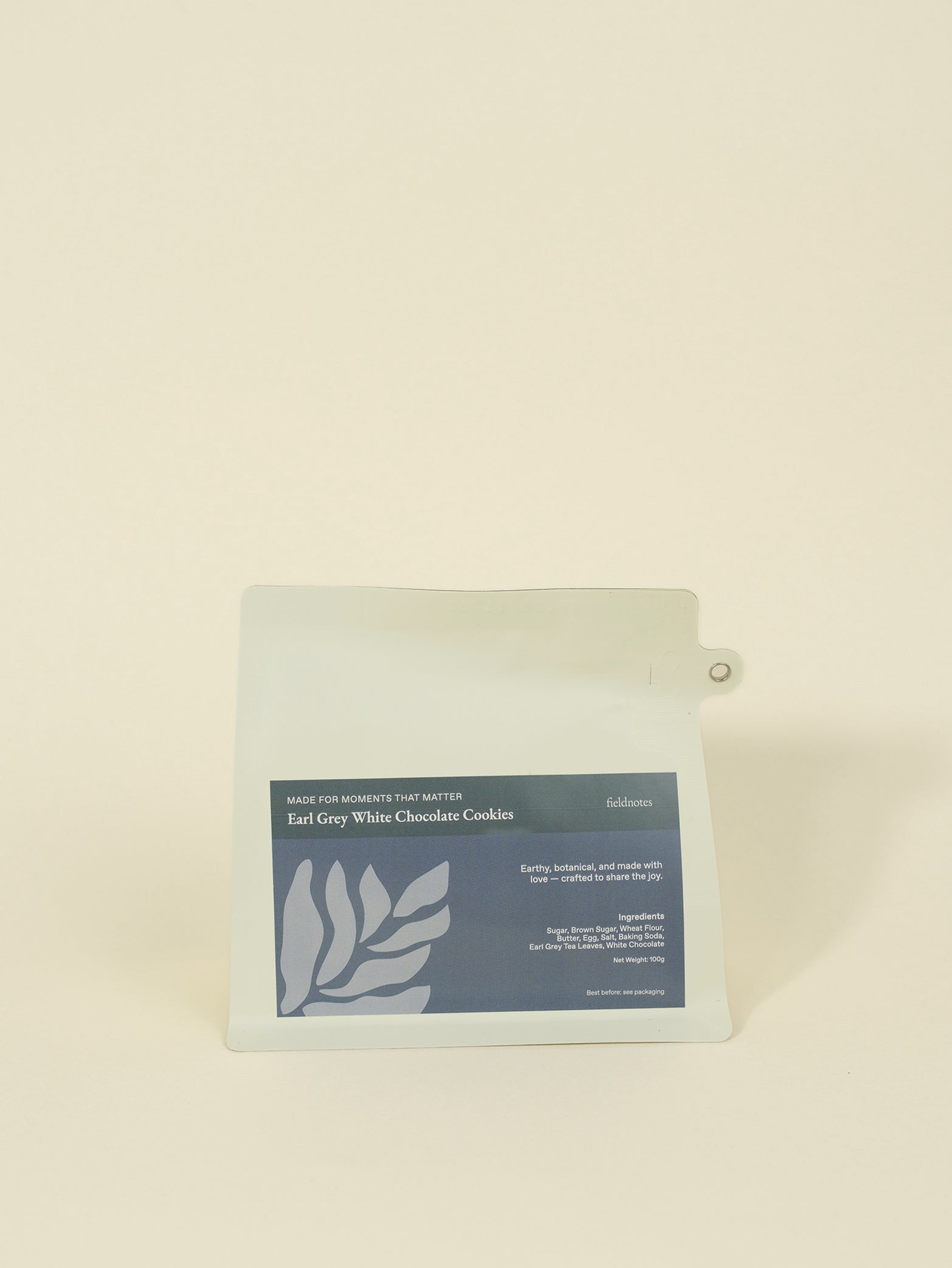 Earl Grey White Chocolate Cookies (Pouch)