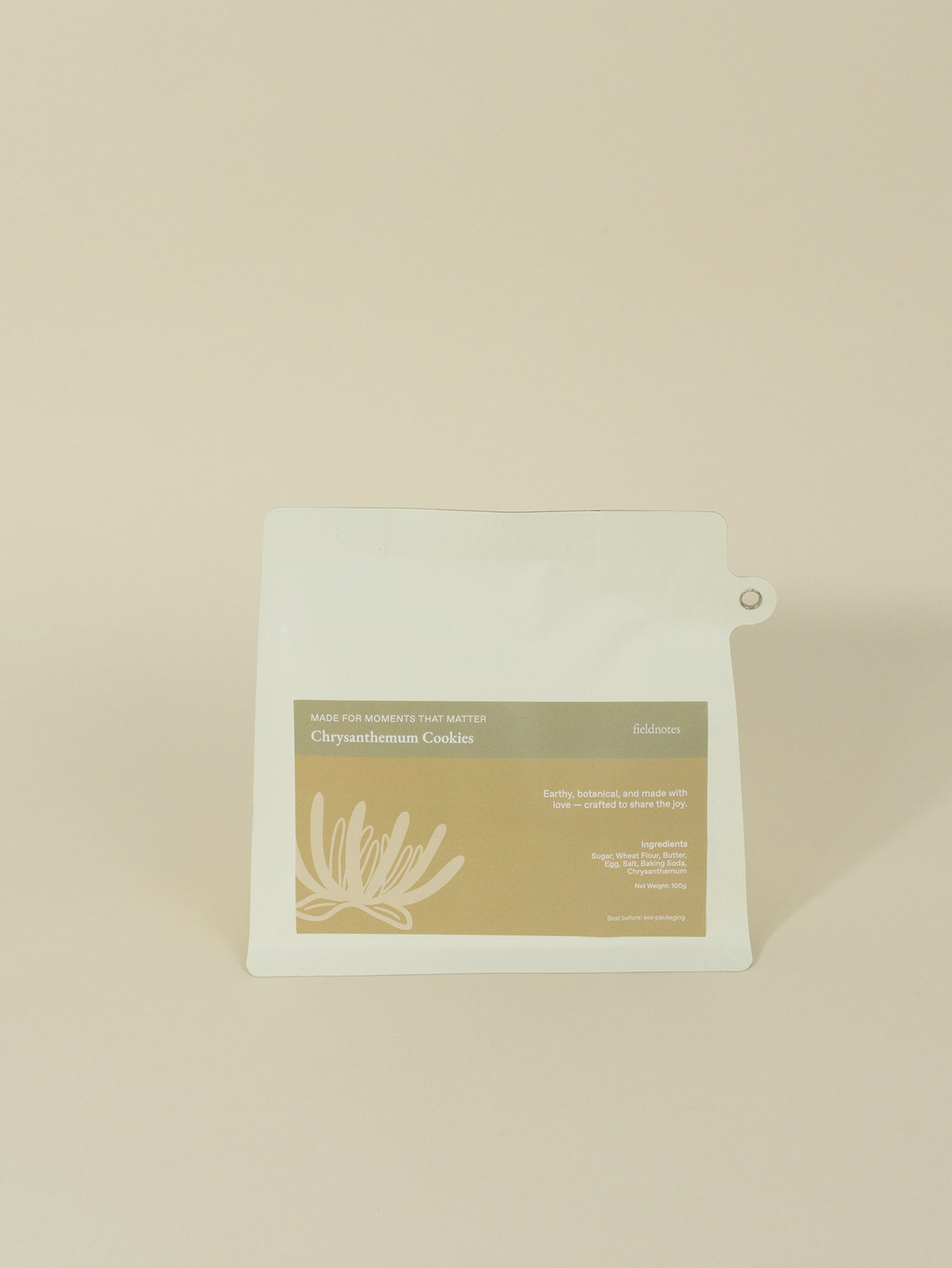 Chrysanthemum Cookies (Cream Pouch)