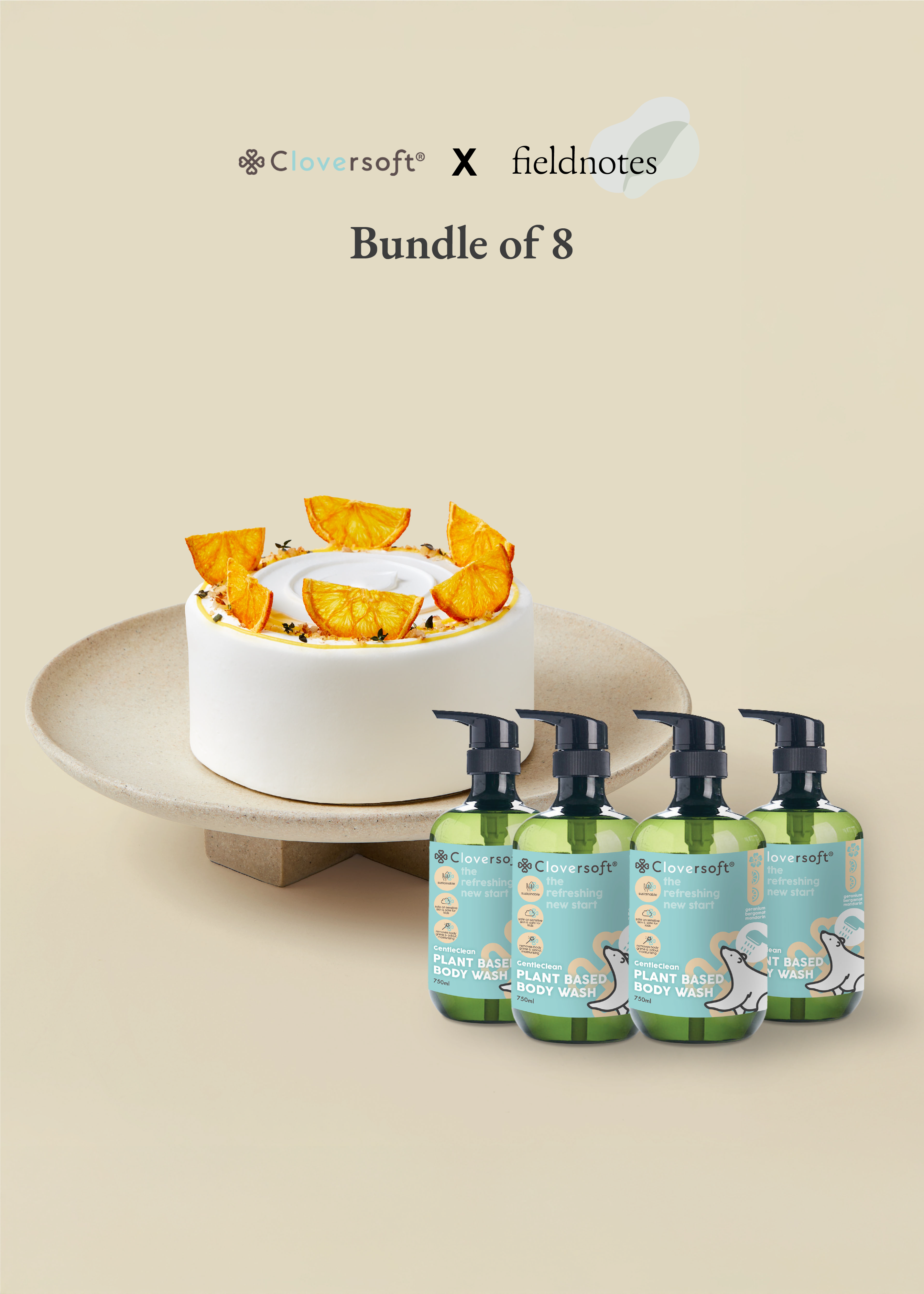 Bundle of 8 | Honey Yuzu x Geranium, Bergamot, Mandarin