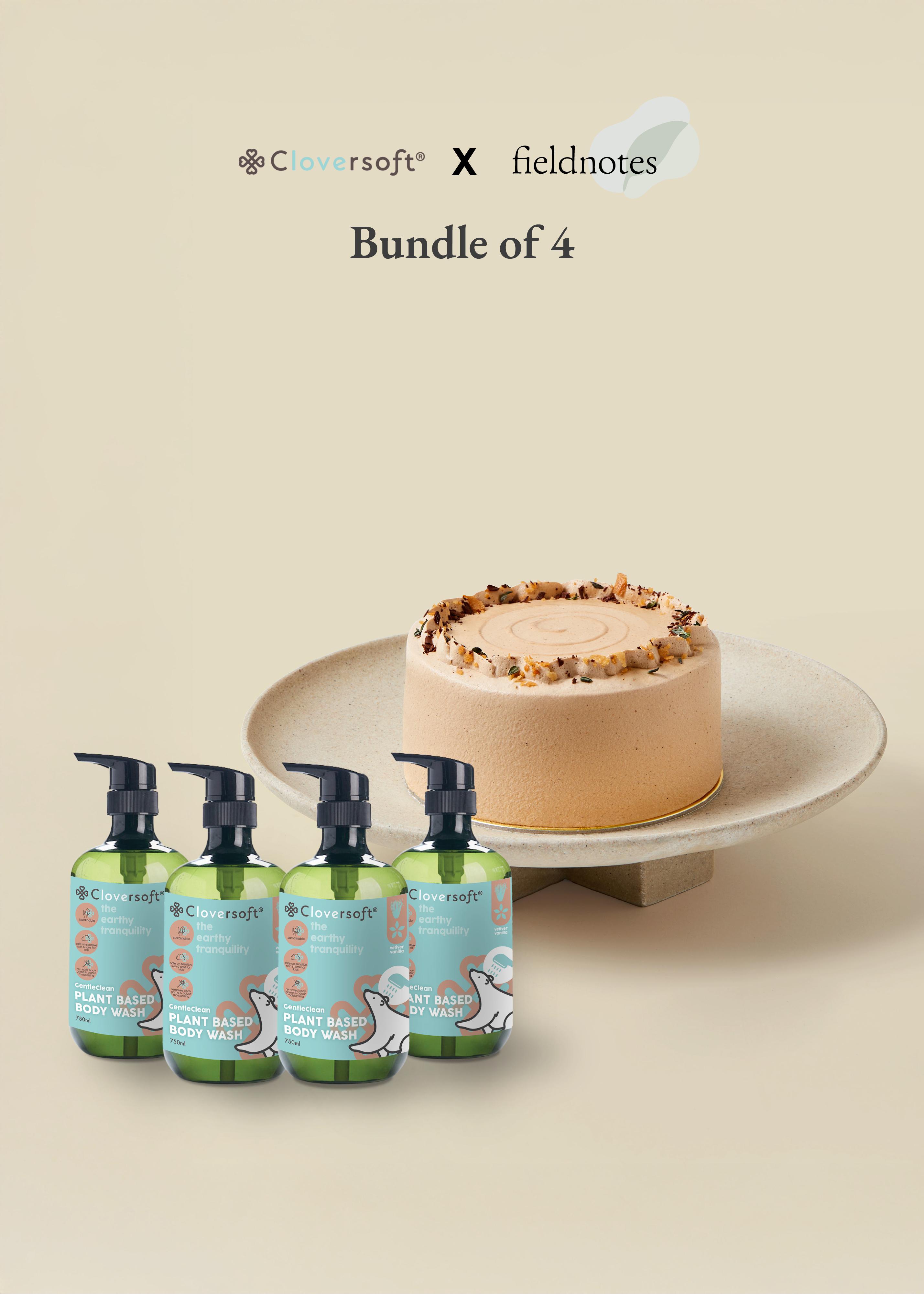 Bundle of 4 | Chocolate Hazelnut Praline x Vetiver & Vanilla