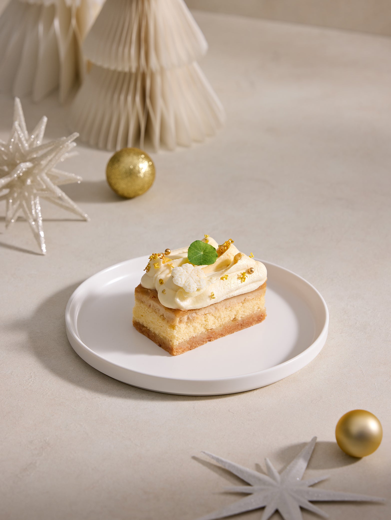 Yuzu Cashew Log Cake | Christmas Exclusive