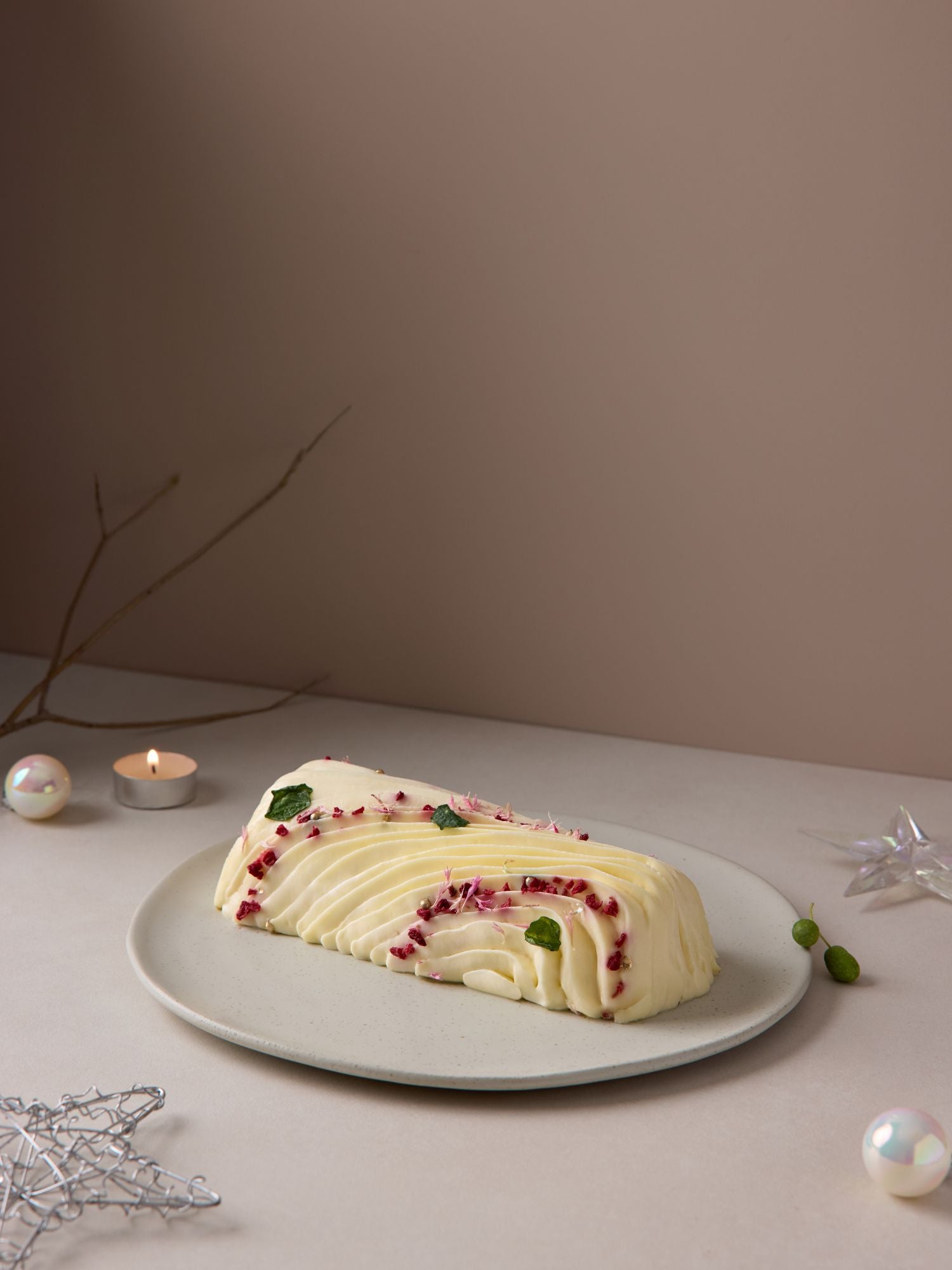 Honey Yuzu Mango Log Cake