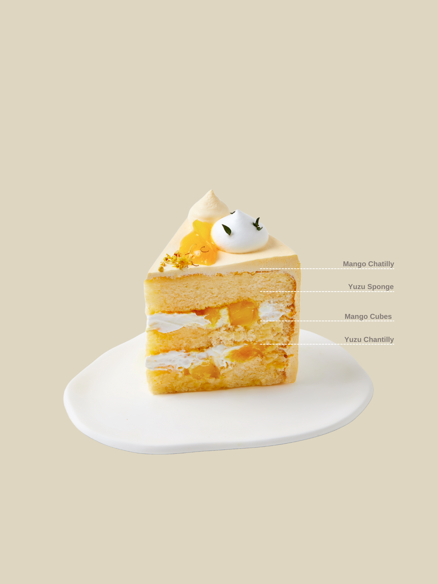 Mango Yuzu Fresh Cream Cake | Fieldnotes Singapore