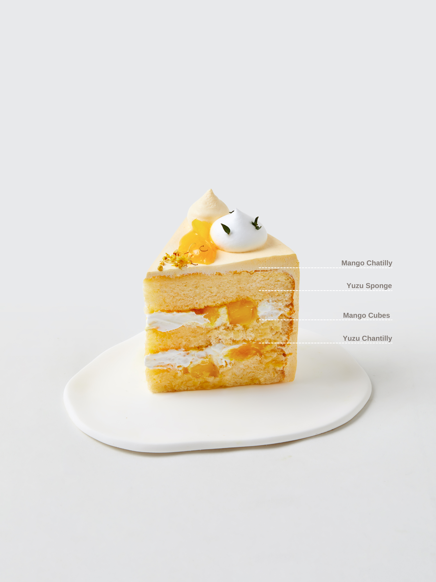 Mango Yuzu Fresh Cream Cake | Fieldnotes Singapore