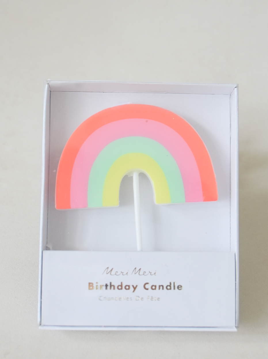 Rainbow candle