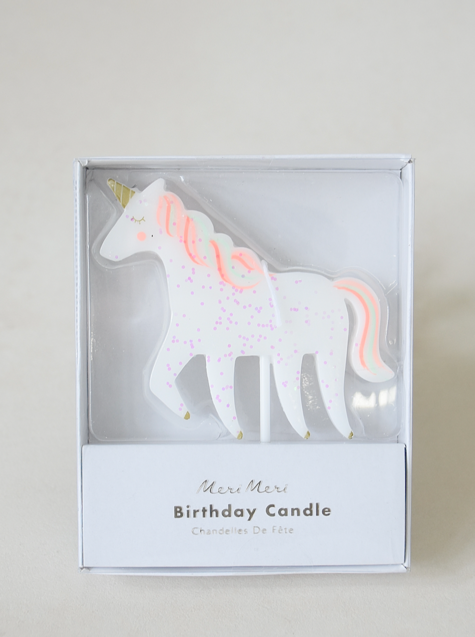 Unicorn Glitter Candle