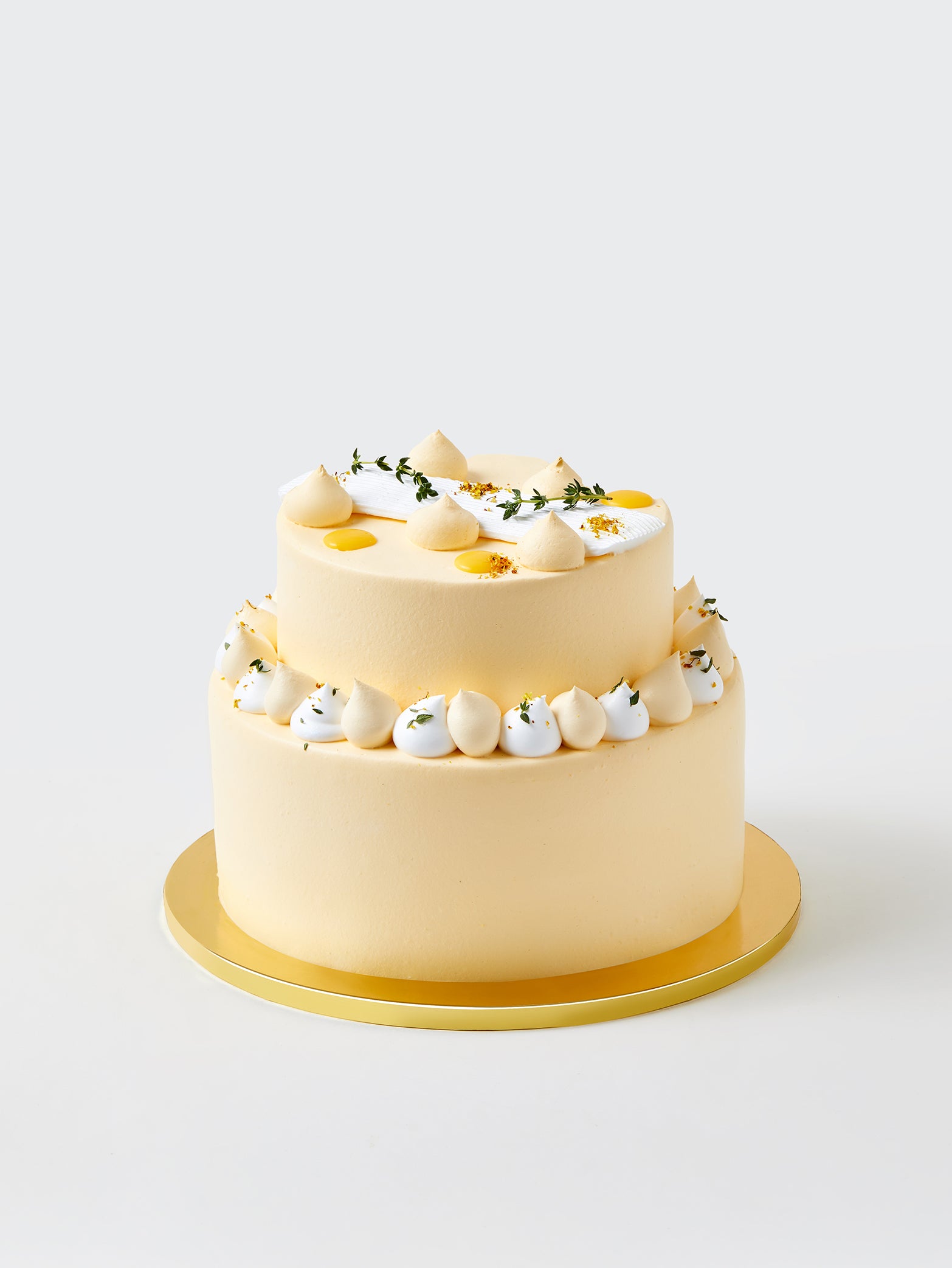 Mango Yuzu Two Tier Cake