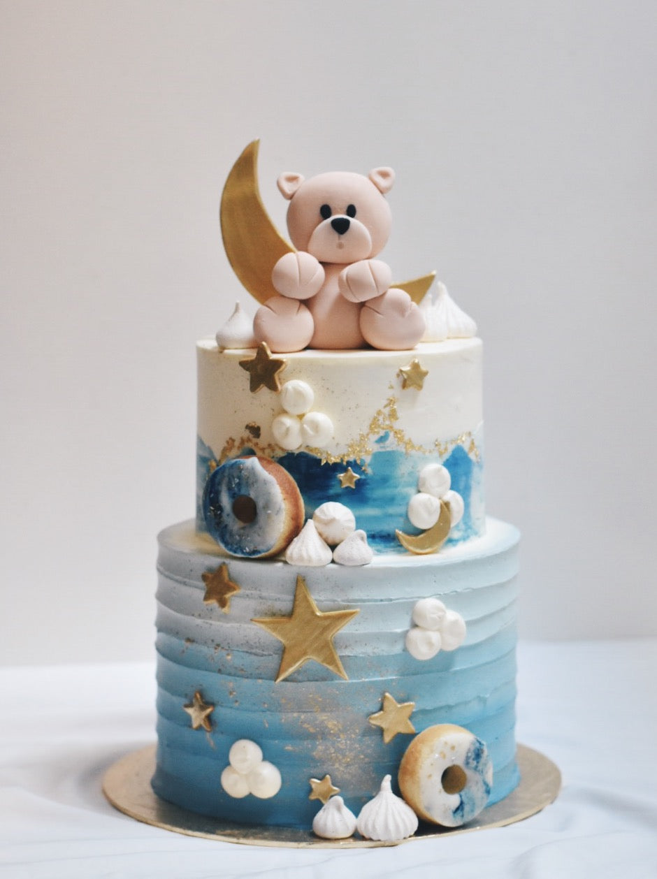 Online Bear in a Night Sky Cake - Cakes. Sweets. Dessert Bars- Zee & Elle