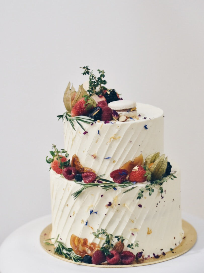 Customised Online Edible Flower Fruit Birthday Cake  - Cakes. Sweets. Dessert Bars- Zee & Elle