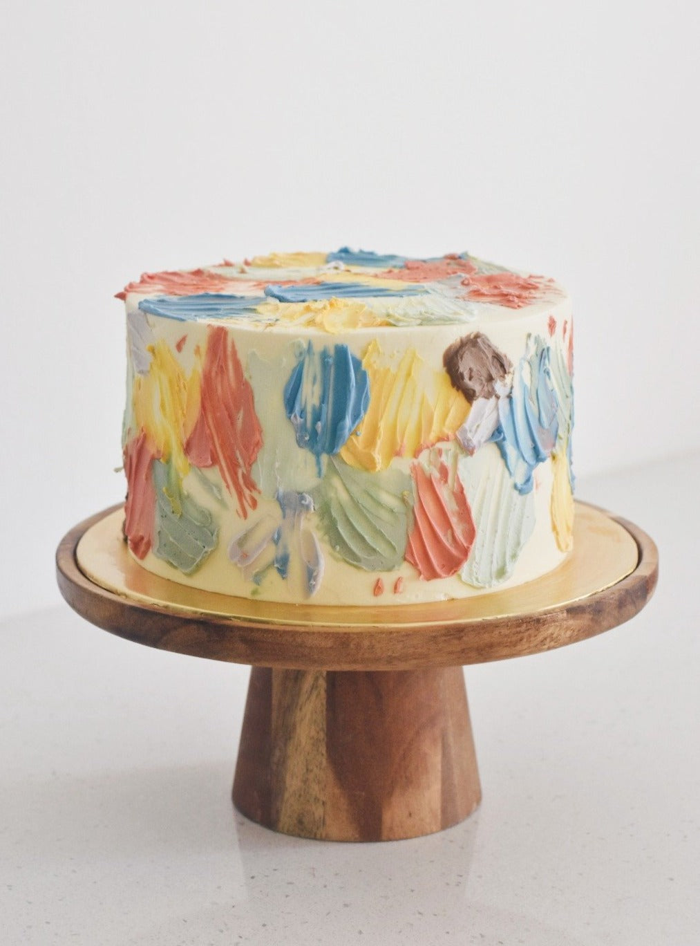 Multicolour Brushstrokes Cake | Zee & Elle Singapore