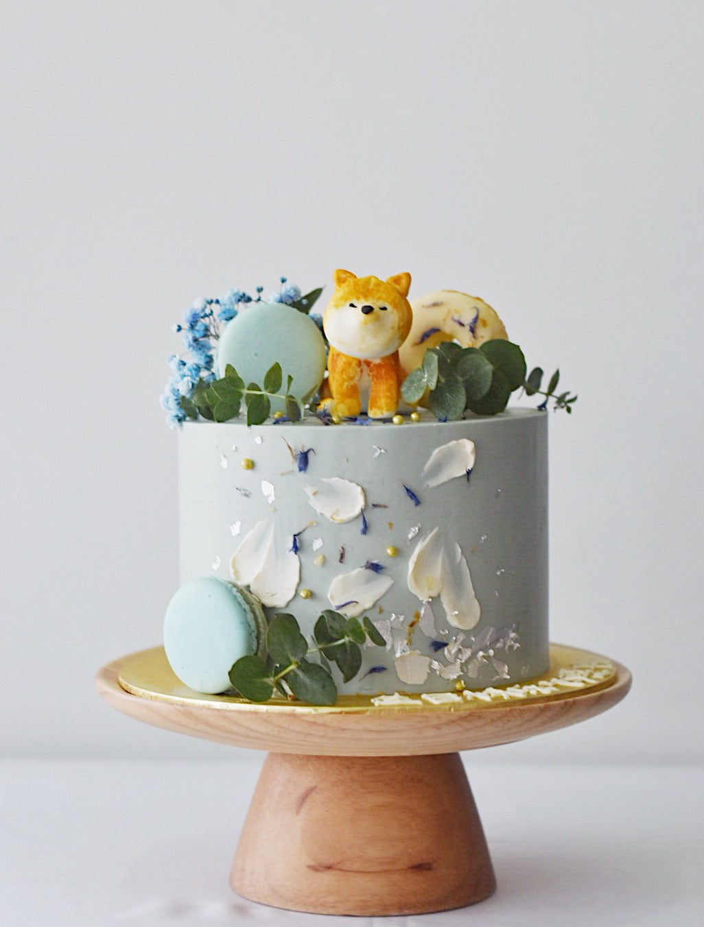 [6 days in advance] Shiba Inu Abstract Strokes Cake