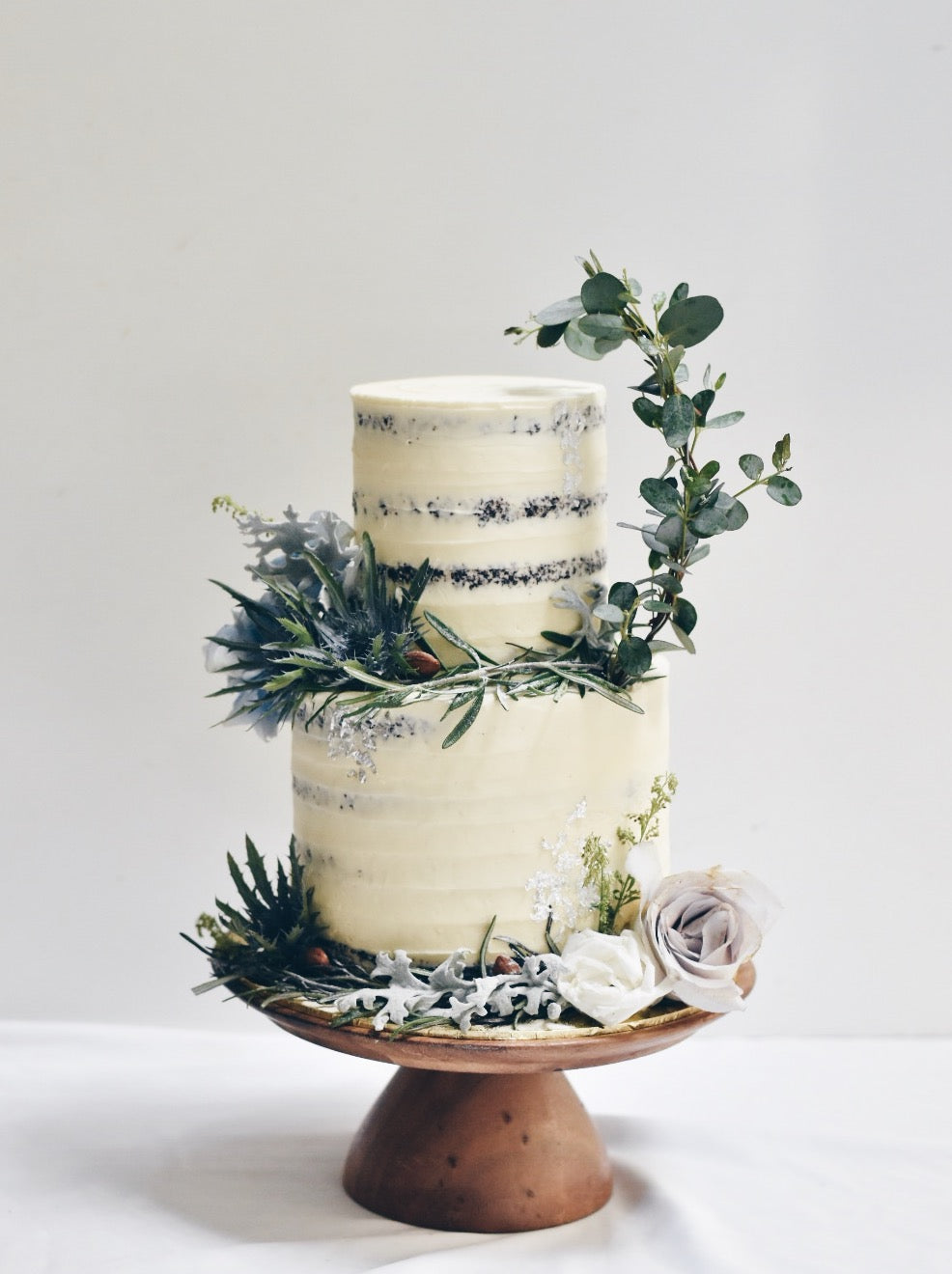 Online Silver Enchanted Floral Cake - Cakes. Sweets. Dessert Bars- Zee & Elle
